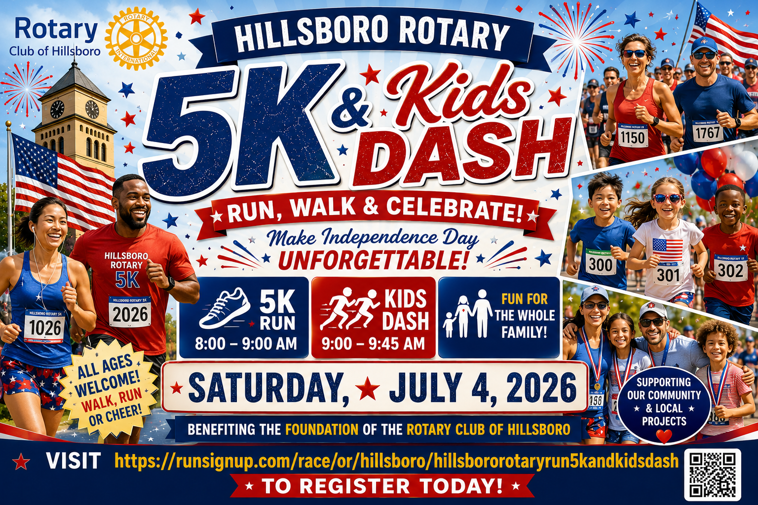Hillsboro Rotary 5K & Kids Dash_061526